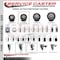 Service Caster 3.5'' Maroon Poly Swivel 1-1/4'' Expanding Stem Caster with Brake SCC-EX20S3514-PPUB-MRN-TLB-114 - alternate 4